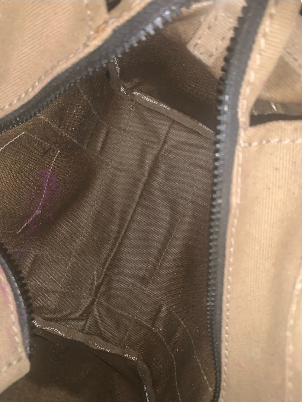 Marc Jacobs Beige Canvas 'The Tote Bag' Messenger